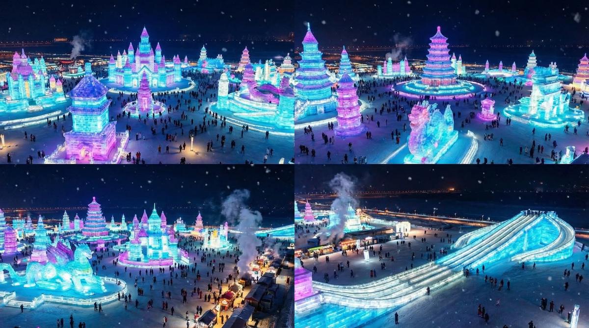 一起草17c旅游视频-哈尔滨冰雪大世界